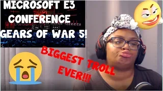 Microsoft E3 Conference - Gears of War 5 Trailer Reaction! VERY LOUD!!
