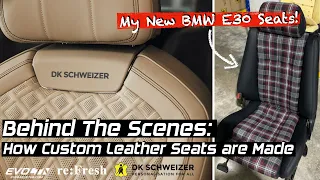 How Custom Leather Seats are Made at DK Schweizer + Revealing my BMW E30 Custom Seats | EvoMalaysia