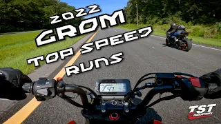 2022+ Honda Grom Top Speed Runs!
