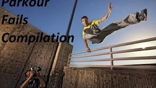 Parkour Fails Compilation 2015 Лучшие Подборки ПАРКУР Неудач и Падений