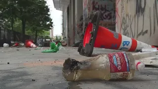 An inside look at the damage to Portland's federal courthouse after dozens of nights of