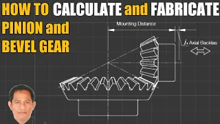 HOW TO CALCULATE AND FABRICATE PINION AND BEVEL GEAR | Machine shop theory