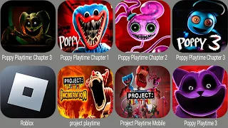 Poppy Playtime Chapter 2,Poppy Playtime Chapter 3,Poppy Playtime Mobile,Project Playtime 2,Roblox