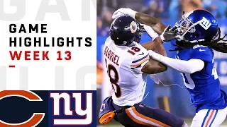 Bears vs. Giants Week 13 Highlights | NFL 2018