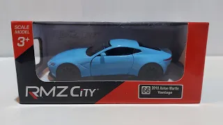 Unboxing - 2018 Aston Martin Vantage - RMZ City Pull Back / Die-cast Car #car #shorts #diecastcars