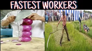 Fastest workers in the world 2021 || World's fastest workers || Fastest workers - Shazistic