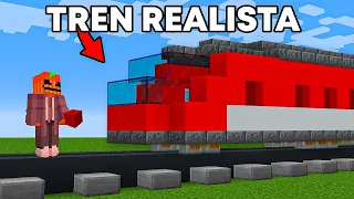 Construí un TREN REALISTA en Minecraft!