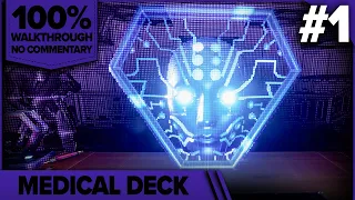 System Shock 1 Remake 100% Cinematic Walkthrough (Hard, All Collectibles) 01 MEDICAL DECK