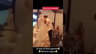 te acabas de casar y ya se quieren divorciar de ti, broma al novio termina mal 😭 Tik Tok viral