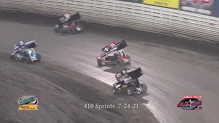 Knoxville Raceway 410 Highlights - July 31, 2021