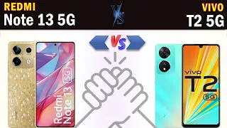 Redmi Note 13 5G vs Vivo T2 5G Full phone specs comparison