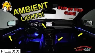 APP CONTROL UNIVERSAL AMBIENT LIGHT install on a Mercedes or any car!