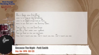 🥁 Because The Night - Patti Smith Drums Backing Track with chords and lyrics