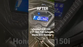 Honda Click150i CVT Set, Full Echaust + Stock ECU Remap