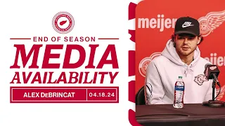 Alex DeBrincat 2023-24 Detroit Red Wings End of Season Media