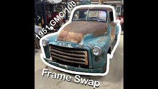 1951 GMC 100 Frame Swap (Kansas barn Find Farm Truck)