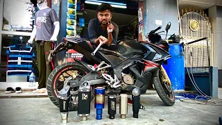 Pulsar 200RS exhaust change | Best exhaust for pulsar 200RS 🔥