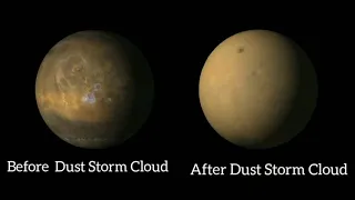 Mars before and after Mega Dust storm. Dust Devil latest Mars Video.