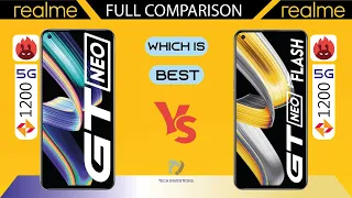 REALME GT NEO FLASH VS REALME GT NEO FULL COMPARISON️‍🔥️‍🔥Dimensty 1200 5G| What is Difference