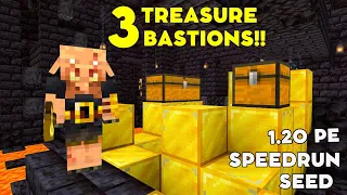 🔥[GOD SEED] BEST Minecraft BASTION SEED Bedrock 1.20! (Speedrun Seeds Bedrock) | Treasure Bastion