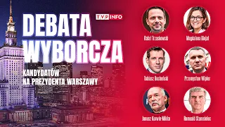 Debata wyborcza kandydatów na prezydenta Warszawy