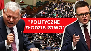 "Polityczne złodziejstwo". Awantura w Sejmie. Suski uderza w Hołownię: Wraca PRL