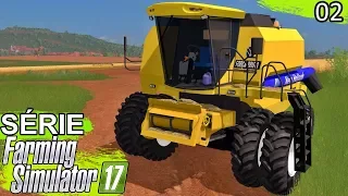 Colheitadeira Brasileira | New Holland TC 5090 - Farming Simulator 17 + Logitech G29