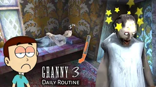 Granny and Grandpa Daily Routine in Granny 3 | Shiva and Kanzo Gameplay
