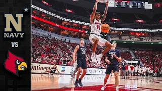 Navy vs. Louisville Men's Basketball Highlights (2021-22)