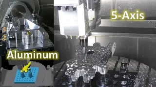 Incredible CNC 5 Axis Machines Cutting Aluminum Aerospace Component - Aluminum processing