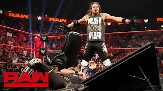 Seth Rollins and AJ Styles make their Universal Title Match official: Raw, April 29, 2019