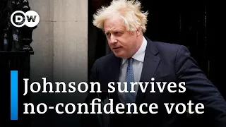 Weakened Boris Johnson to stay in office after surviving no-confidence vote | DW News