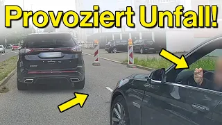 Verrückter BMW-Fahrer, unnötiges Ausbremsen und Irres Wendemanöver | Dashcam Deutschland #054