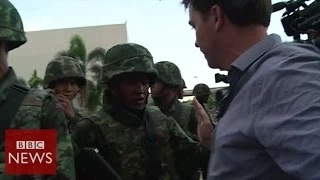 Moment reporters realised Thai coup was imminent - BBC News