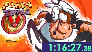 Pizza Tower Any% Speedrun - 1:16:27.38