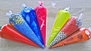 Making Crunchy Slime with Piping Bags #265