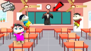 GTA 5 : Franklin Enter in School & Become Teacher For Shinchan & Pinchan in GTA 5 ! JSS GAMER