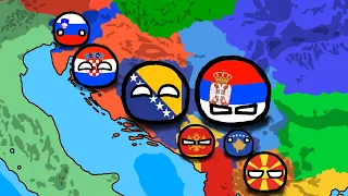 The Breakup of Yugoslavia (Every Month) - Countryballs