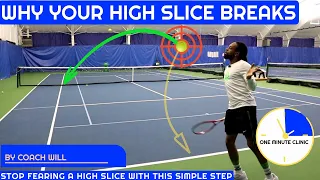 High Backhand Slice With Confidence - ONE MINUTE CLINIC