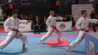 Male Team Kata RUSSIA. 2015 European Karate Championships | WORLD KARATE FEDERATION