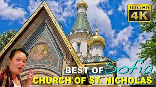 Best of Sofia (4K) - St. Nicholas Orthodox Russian  Church, Monument of Tsar Samuil