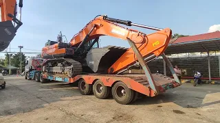 Loading Excavator on the Trailer | DEVELON _ DOOSAN DX530LC-7M #DEVELON #DOOSAN #alatberat