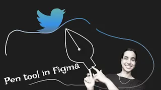 How to use pen tool in Figma | Figma Tutorial | tracing over Twitter logo