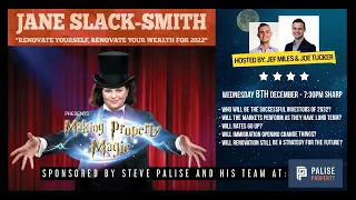 Jane Slack-Smith Live - The Renovation Magician puts magic into your portfolio for 2022 - AUS Prop.