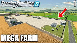 Starting a NEW FARM in Michigan Farms | MEGA FARM Challenge | Farming Simulator 22 Timelapse #1