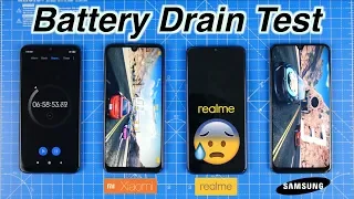 Realme 3 Pro Vs Redmi Note 7 Pro Vs Samsung Galaxy A50 Battery Drain Test 🔥🔥