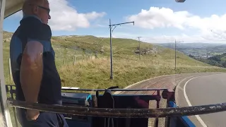 Llandudno tramway driver's view