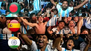 How different countries reacted to Argentina world champion 2022