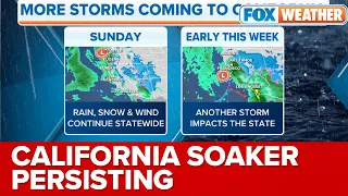 Another Major Atmospheric River Storm Expected To Pummel California On Monday