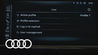 Infotainment - Set up user profile MMI